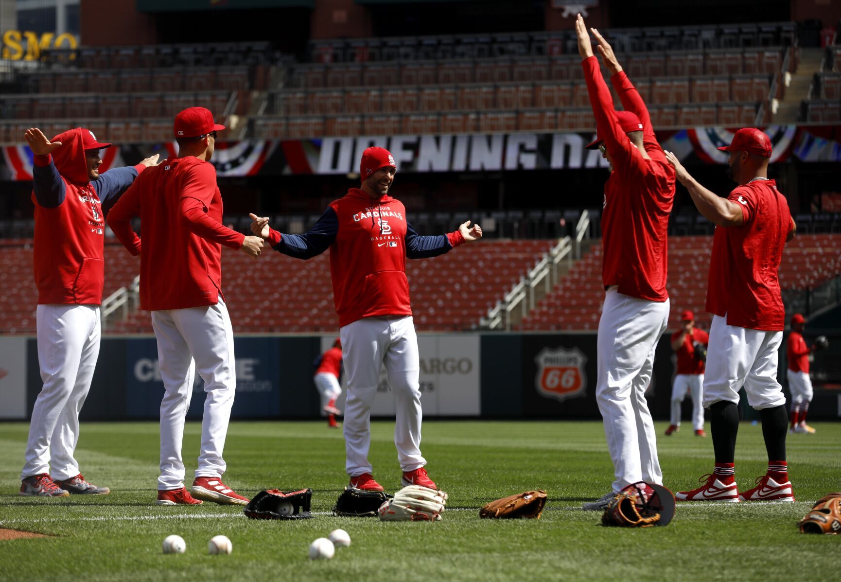 St. Louis Cardinals open the season at home against the Pittsburgh Pirates